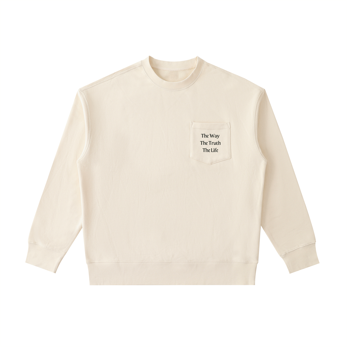 The Way, Truth, Life Pocket Crewneck