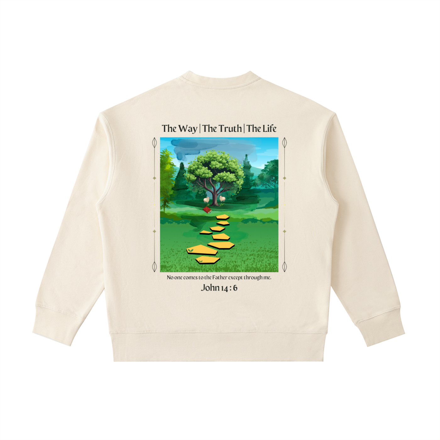 The Way, Truth, Life Pocket Crewneck