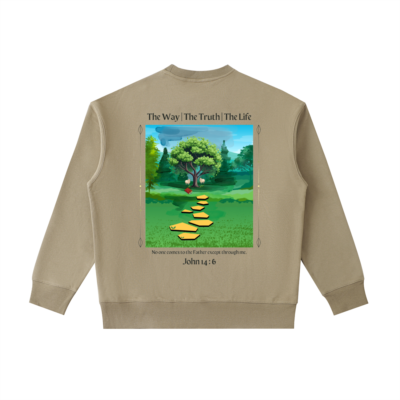 The Way, Truth, Life Pocket Crewneck