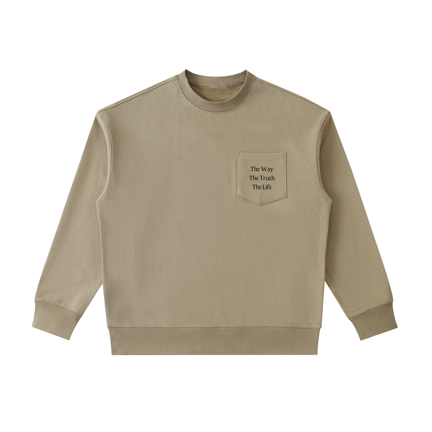 The Way, Truth, Life Pocket Crewneck